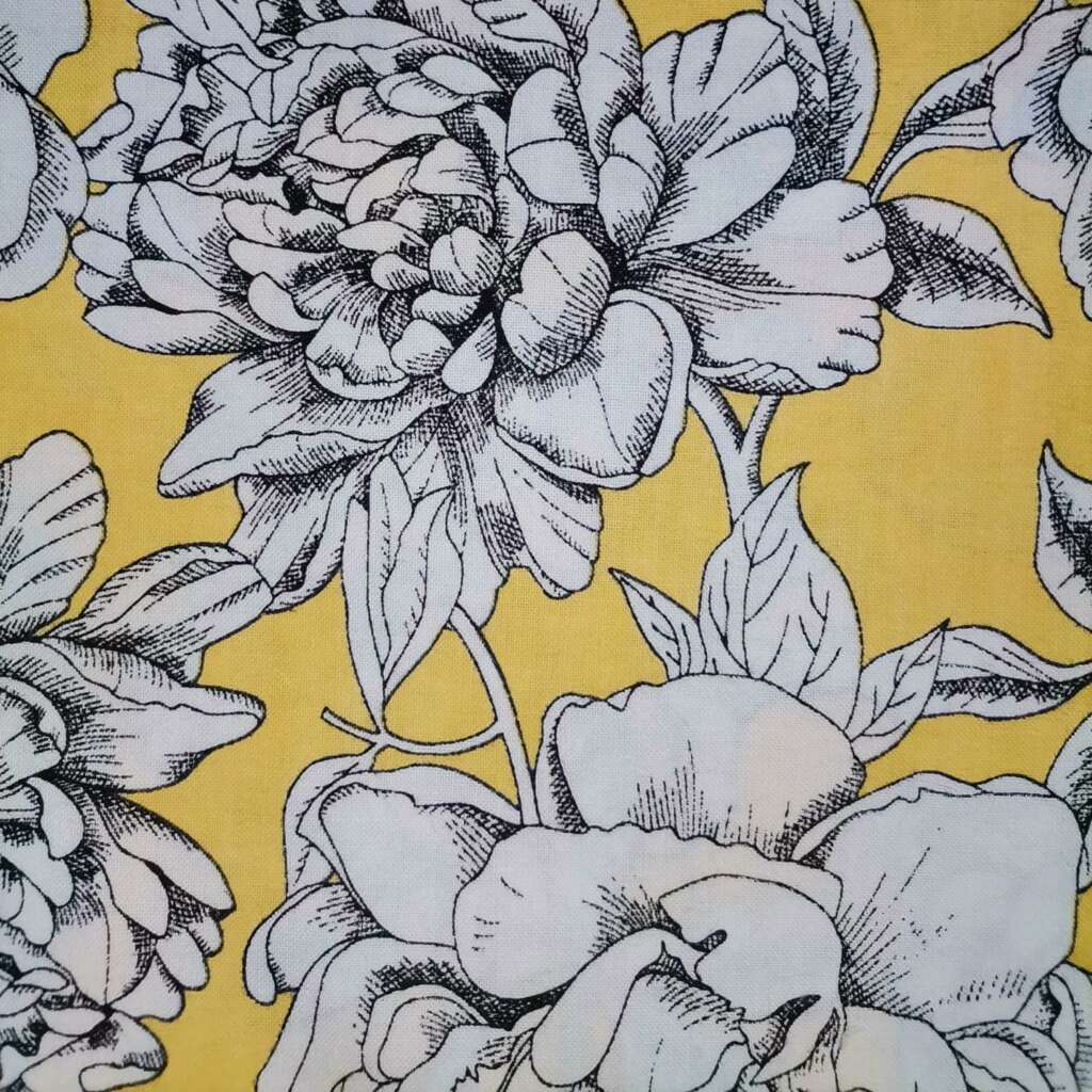 Grosses fleurs jaune