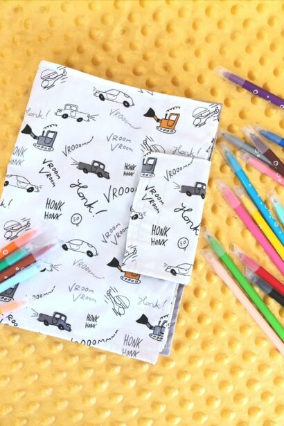 Cahier de coloriage lavable - Vroom Vroom