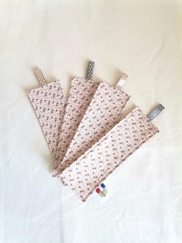 Marque page - Confettis rose et beige – Image 2