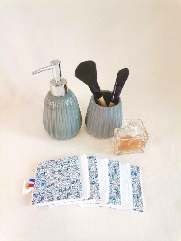 Lot de 7 cotons démaquillants Eloise bleu – Image 4