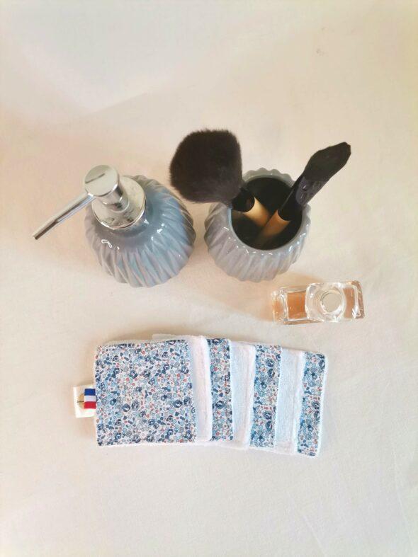 Lot de 7 cotons démaquillants Eloise bleu – Image 3