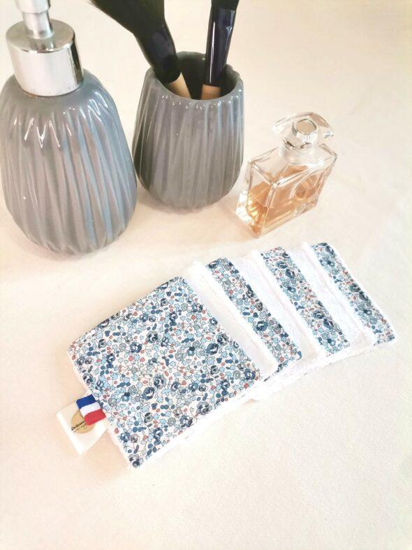 Lot de 7 cotons démaquillants Eloise bleu – Image 2