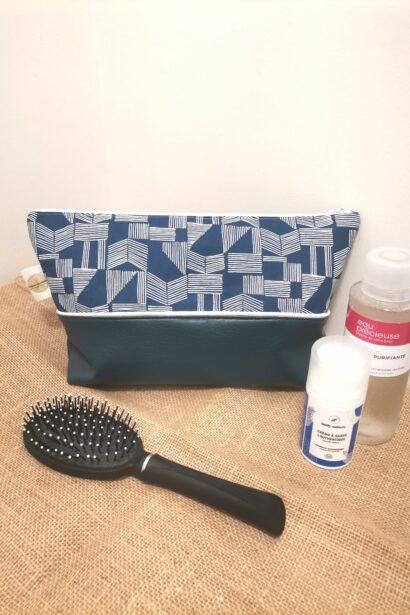 Trousse de toilette - Graphique bleu marine