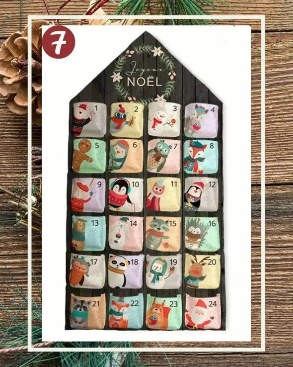 Calendrier de l'avent - Animaux pastel