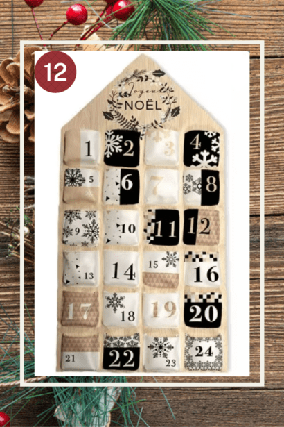 Calendrier de l'avent - Noel enneigé