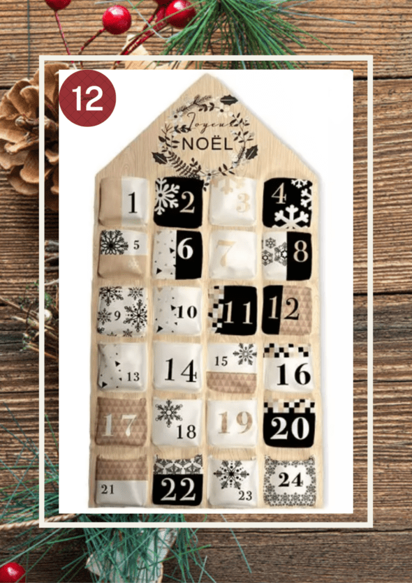 Calendrier de l'avent - Noel enneigé