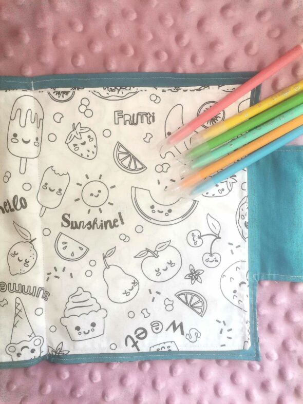 Cahier de coloriage lavable - Papillons bleu – Image 2