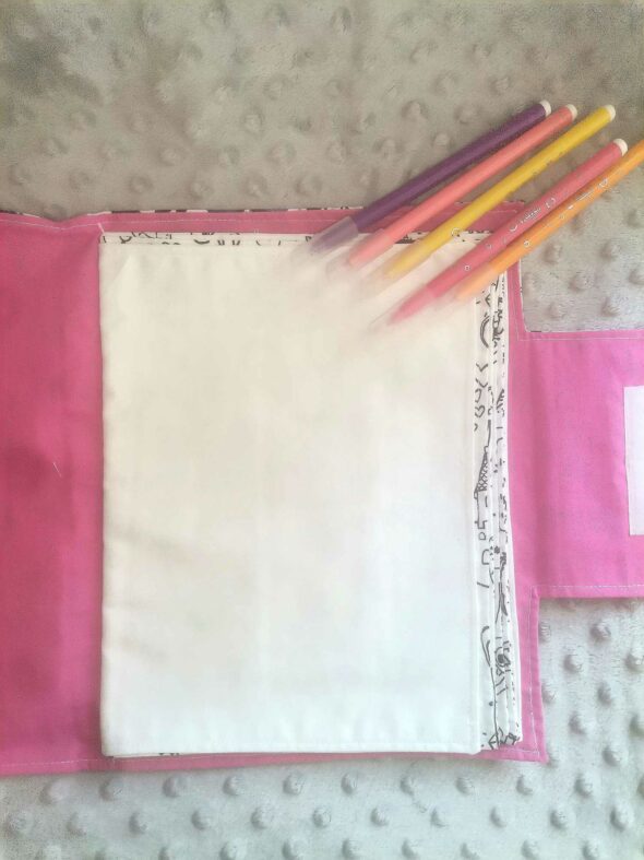 Cahier de coloriage lavable - Papillons rose – Image 5