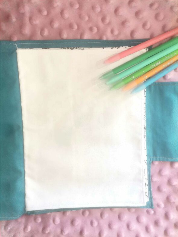 Cahier de coloriage lavable - Papillons bleu – Image 4